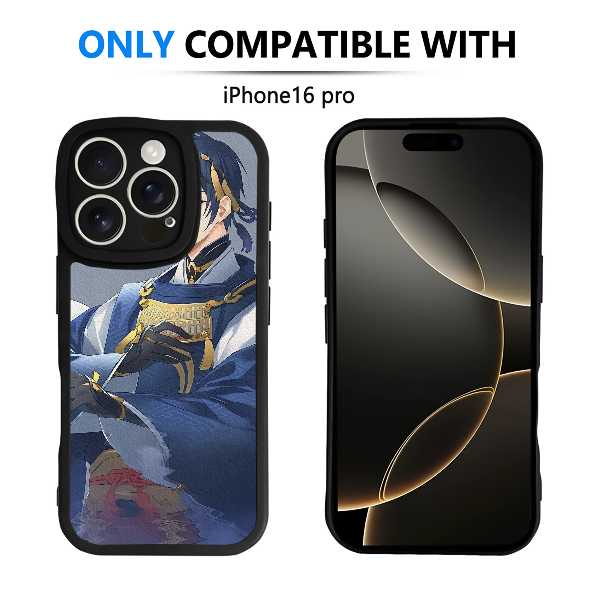 （画像用） 刀剣乱舞 Touken Ranbu 【iPhone 16シリーズ対応】シリコンスマホケース（レザー調） 材質：シリコン